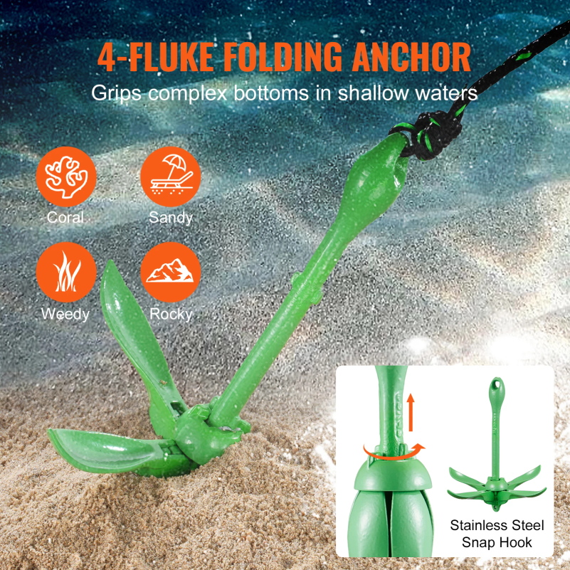 Kayak Anchor Kit 3.5 lb Paddle - Fishing Kayak Anchor incelemesi ve fiyatı