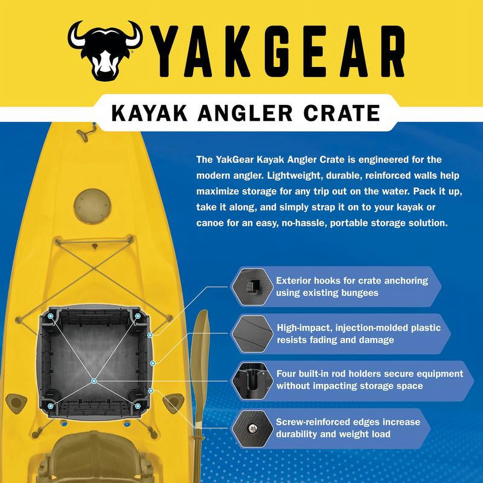 13-Inch Kayak Angler Crate – T - Fishing Kayak Crate incelemesi ve fiyatı