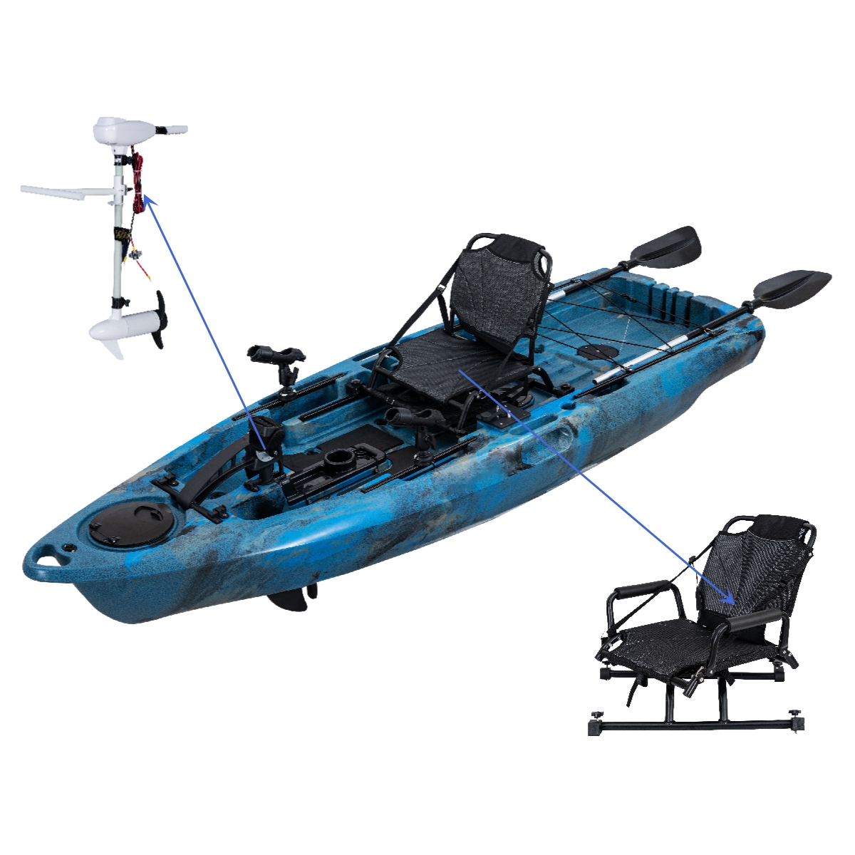 LSF Plastic Rowing Fishing Ele - Fishing Kayak Paddle incelemesi ve fiyatı