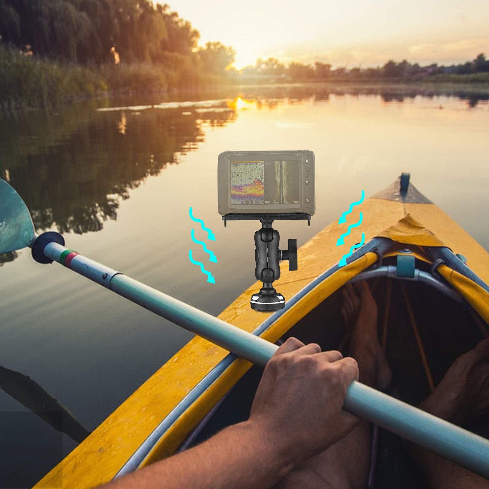 Fish Finder Mount with Rectang - Fishing Kayak Fish Finder Mount incelemesi ve fiyatı
