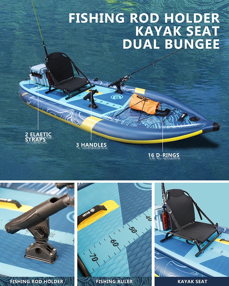 Three Air Chamber Inflatable F - Fishing Kayak Rod Holder incelemesi ve fiyatı